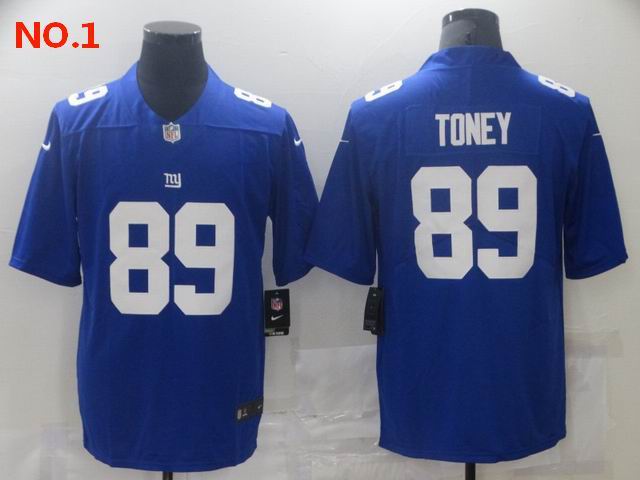  Men's New York Giants #89 Kadarius Toney Jersey NO.1;